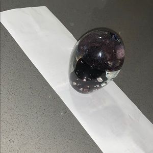 Glass jelly fish paper weight